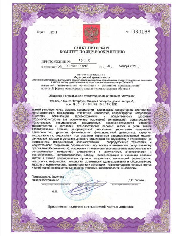 Лицензия Источник